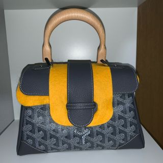 ゴヤール(GOYARD)の新品未使用元値40万　GOYARDサンゴンミニ　グレー(ハンドバッグ)