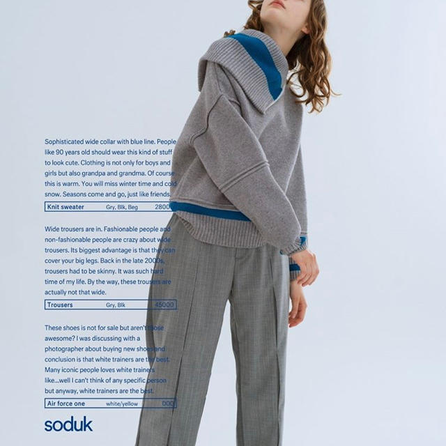 JOHN LAWRENCE SULLIVAN - 【soduk】Lined flipover knit sweater 18awの通販 by