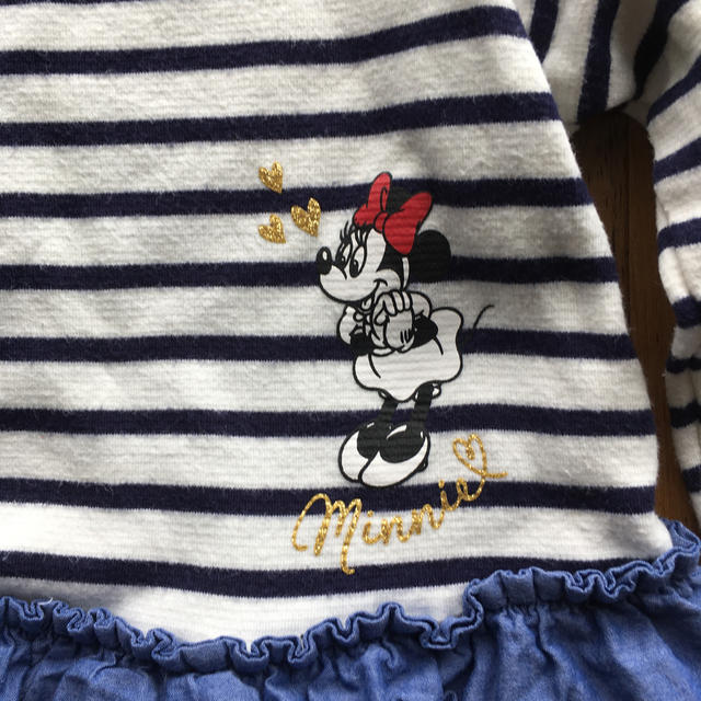 Disney(ディズニー)のディズニー　ミニーロンＴ 110 キッズ/ベビー/マタニティのキッズ服女の子用(90cm~)(Tシャツ/カットソー)の商品写真