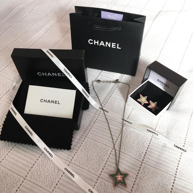 【SALE！ CHANEL】 星型 イヤリング ネックレス セット