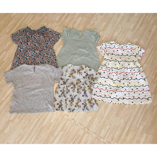 ZARA KIDS(ザラキッズ)の値下げ◆ZARAKIDS Tシャツ、ワンピース104cm  キッズ/ベビー/マタニティのキッズ服女の子用(90cm~)(Tシャツ/カットソー)の商品写真