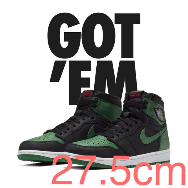 NIKE(ナイキ)のAIR JORDAN 1 RETRO HIGH OG PINE GREEN メンズの靴/シューズ(スニーカー)の商品写真