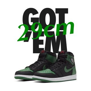 ナイキ(NIKE)の送料込 国内正規 29 NIKE AIR JORDAN 1 OG GREEN(スニーカー)