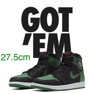 27.5 NIKE air jordan 1 pine green(スニーカー)