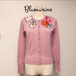 ブルマリン(Blumarine)の定価8万 Blumarine ブルマリン 花柄 フラワー カーディガン(カーディガン)