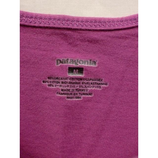 patagonia(パタゴニア)のpatagoniaタンクトップピンクアウトドアブランドスポーツ良品M レディースのトップス(タンクトップ)の商品写真