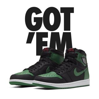 ナイキ(NIKE)のNIKE AIR JORDAN1 Pine Green(スニーカー)