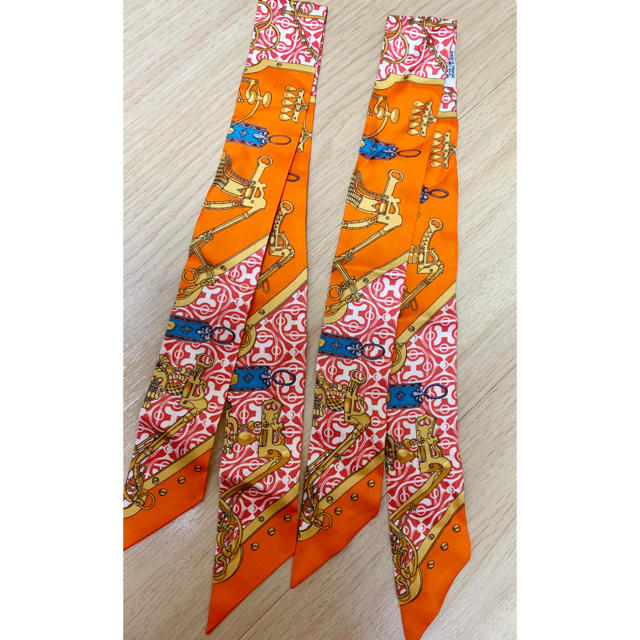 レッド系【一部予約販売中】 新品 エルメス ツイリー 2本 バンダナ