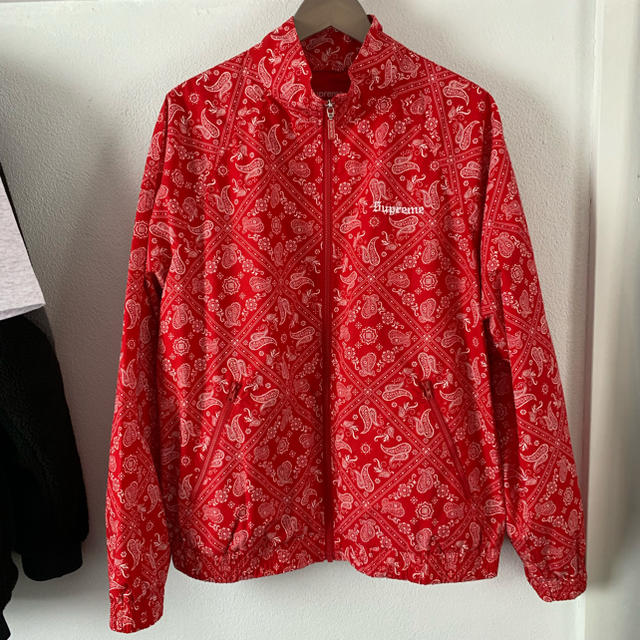きれい Supreme 18ss Bandana Track Jacket L Red - 通販