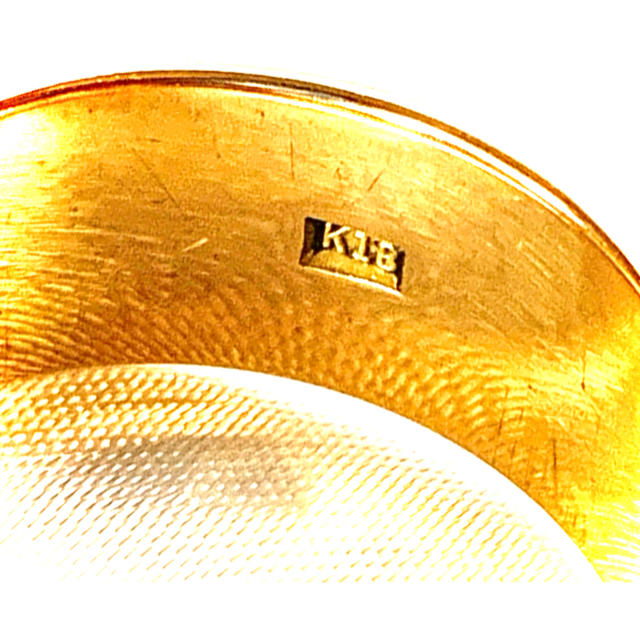 ⭐︎パンプキン様 専用 K18 カマボコ リング⭐︎ レディースのアクセサリー(リング(指輪))の商品写真