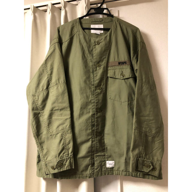 W)taps(ダブルタップス)のWtaps 2019ss ノーカラーシャツJKT size3 メンズのトップス(シャツ)の商品写真