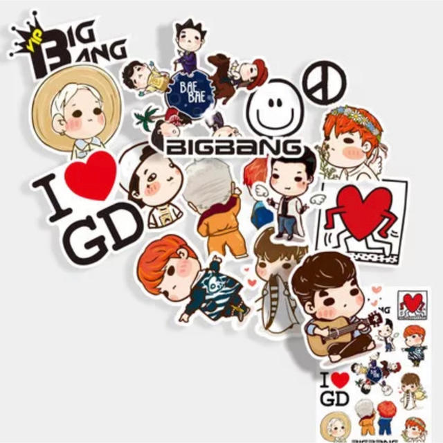 Bigbang イラストステッカー 14ピース 韓国 の通販 By Million Shop ラクマ