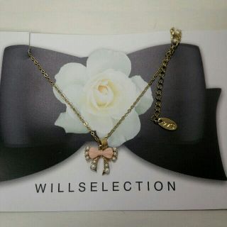 ウィルセレクション(WILLSELECTION)のウィルセレクション♡りぼんネックレス(ネックレス)