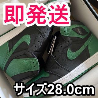 ナイキ(NIKE)のナイキ エアジョーダン1 レトロ ハイ OG パイングリーン(スニーカー)