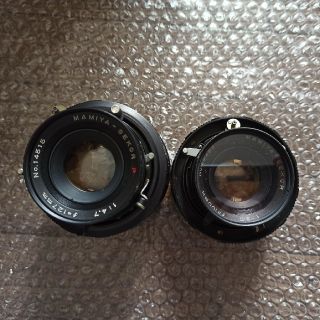 マミヤ(USTMamiya)のMAMIYA-SEKOR 127mm 1:4.7 と 100mm 1:3.5 (レンズ(単焦点))