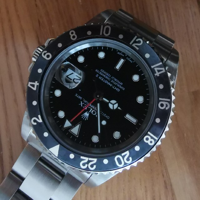 ROLEX 純正GMTマスター用ベゼルディスク赤黒 16710 16700