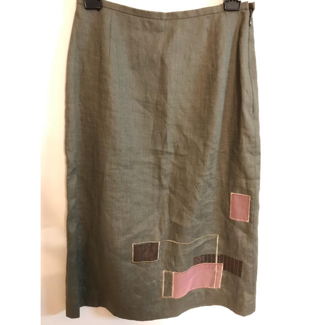 DES PRES(デプレ)のTOMORROWLAND  DES PRÉS  麻 スカート レディースのスカート(ひざ丈スカート)の商品写真