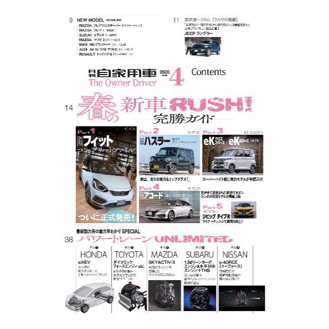 yama様 月刊自家用車 2020年 4月号 春のニューモデル FIT エンタメ/ホビーの雑誌(車/バイク)の商品写真