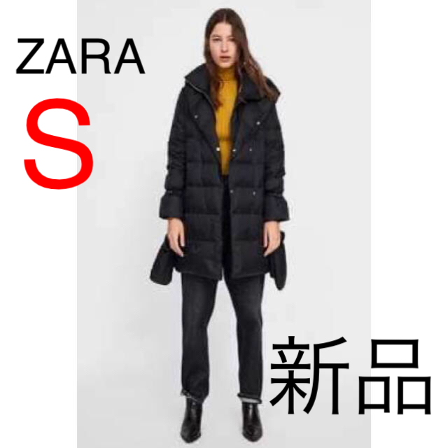 【ZARA】新品未使用タグ付き★ラップ風ハイネックダウンジャケット♡S