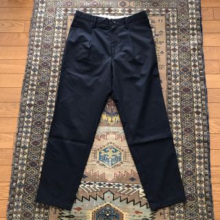 ワンエルディーケーセレクト(1LDK SELECT)のUNIVERSAL PRODUCTS WOOL EASY SLACKS ネイビー(スラックス)