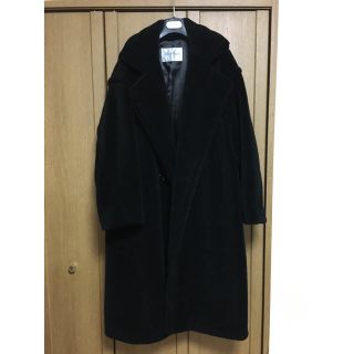 マックスマーラ(Max Mara)のテディベアコート マックスマーラ 黒 美品(ロングコート)