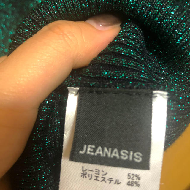 JEANASIS(ジーナシス)の【JEANASIS】ラメリブニット レディースのトップス(ニット/セーター)の商品写真