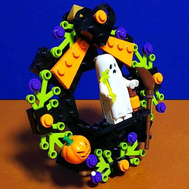 Lego(レゴ)の確認用！レゴ★ハロウィンリース オリジナル 100%レゴパーツ キッズ/ベビー/マタニティのおもちゃ(知育玩具)の商品写真