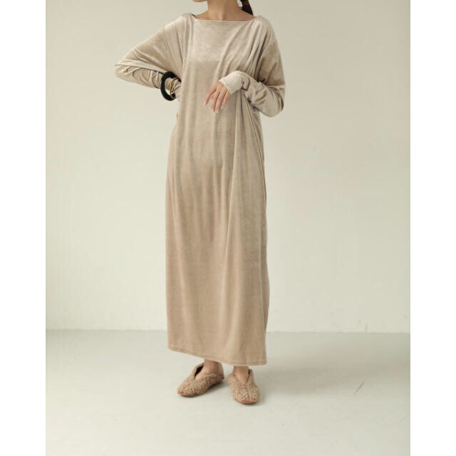 TODAYFUL(トゥデイフル)のTODAYFUL Velour Slit Dress レディースのワンピース(ロングワンピース/マキシワンピース)の商品写真