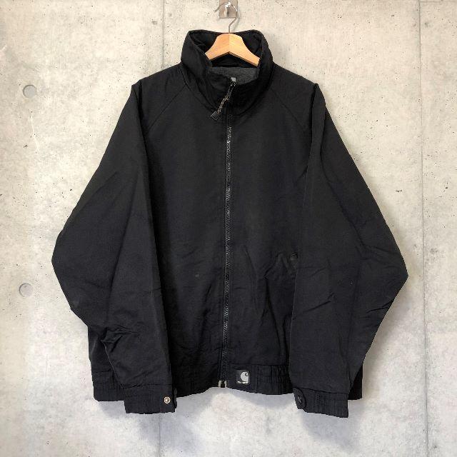 carhartt(カーハート)の90s Carhartt ナイロン ワーク スタンド ジャケット L ブラック メンズのジャケット/アウター(ナイロンジャケット)の商品写真