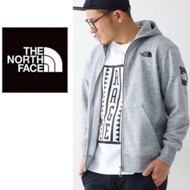 人気❗️NORTH FACE ノースフェイス スクエア ロゴ パーカー