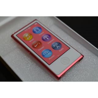 アップル(Apple)の希少！【新品未使用】iPod nano 第7世代 16GB ピンク apple(ポータブルプレーヤー)