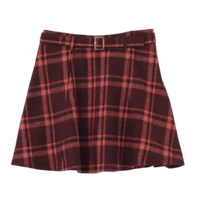 dazzlin(ダズリン)のダズリン ベルト付き チェック スカート レディースのスカート(ミニスカート)の商品写真
