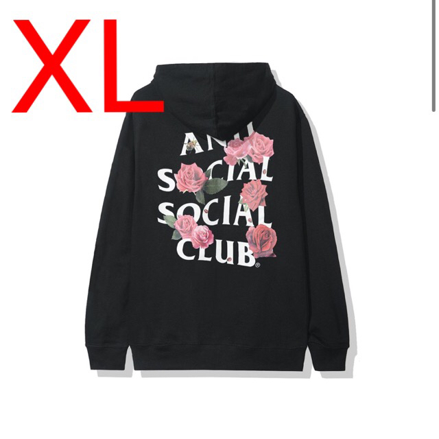 anti social social club パーカー　XL