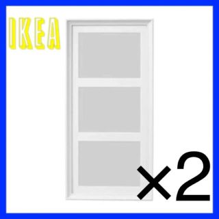 イケア(IKEA)のIKEA KNOPPÄNG フレーム ホワイトステイン ２つ(フォトフレーム)