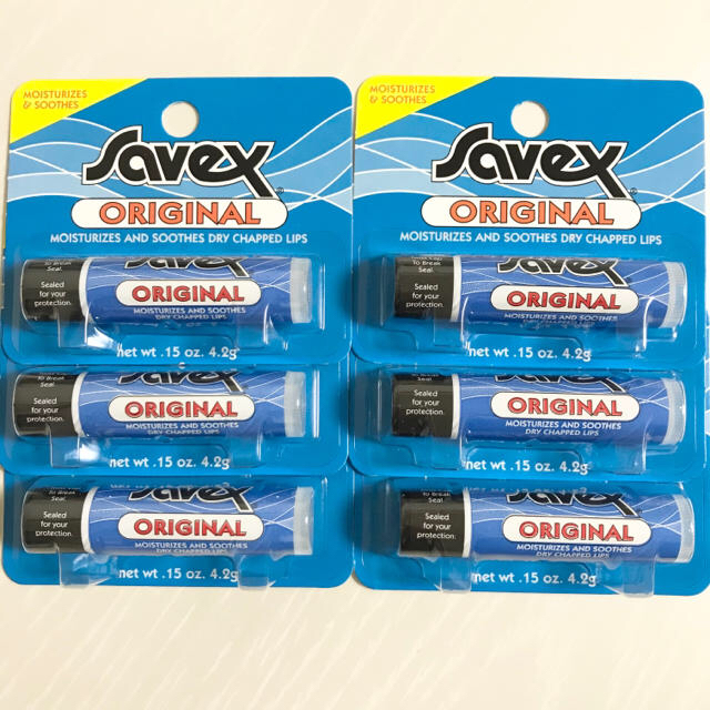 Savex(サベックス)のサベックス　Savex リップクリーム　6個セット コスメ/美容のスキンケア/基礎化粧品(リップケア/リップクリーム)の商品写真