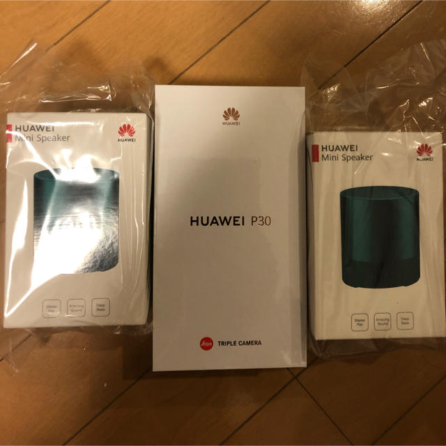ANDROID - 新品未開封　HUAWEI p30 シムフリー　スピーカー付き