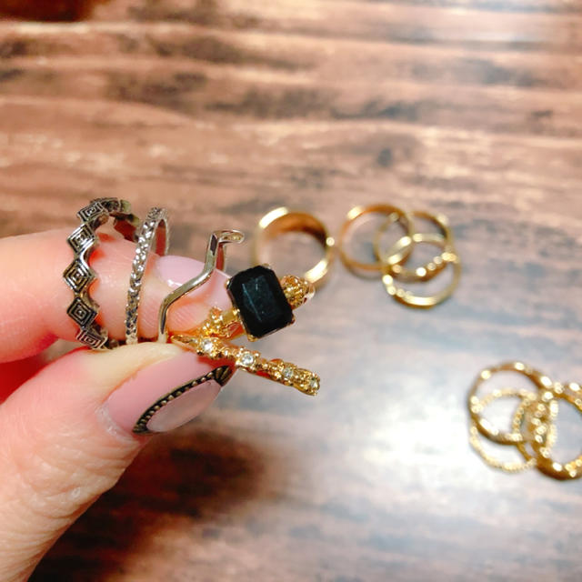 しまむら(シマムラ)のしまむら リング13個セット レディースのアクセサリー(リング(指輪))の商品写真