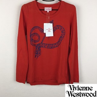 ヴィヴィアンウエストウッド(Vivienne Westwood)の新品 ヴィヴィアンウエストウッドレッドレーベル 長袖Tシャツ オレンジ サイズ1(Tシャツ(長袖/七分))