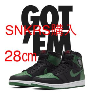 ナイキ(NIKE)のNIKE AIR JORDAN 1 RETRO HIGH Pine Green(スニーカー)