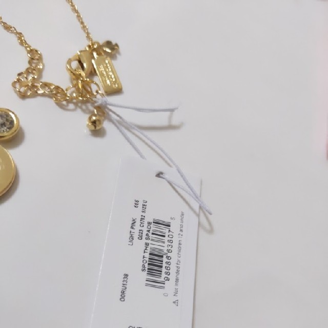 kate spade new york(ケイトスペードニューヨーク)の【新品】kate spade ケイトスペード　ネックレス　ピンク レディースのアクセサリー(ネックレス)の商品写真