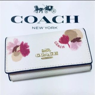 コーチ(COACH)のコーチ　花柄　キーケース②(キーケース)