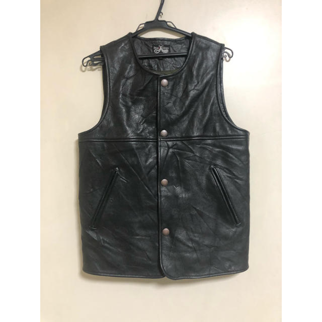 No Name(ノーネーム)のNO name dress hippy JERKIN LEATHER VEST メンズのトップス(ベスト)の商品写真