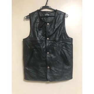 ノーネーム(No Name)のNO name dress hippy JERKIN LEATHER VEST(ベスト)