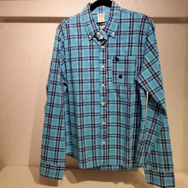 abercrombie&fitch メンズ 長袖 シャツLサイズ