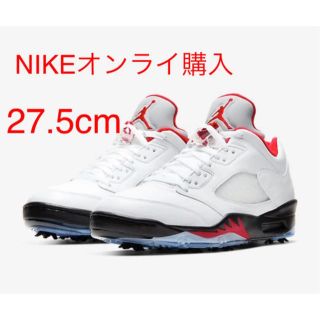 ナイキ(NIKE)のNIKE AIR JORDAN 5 LOW GOLF "FIRE RED"(スニーカー)