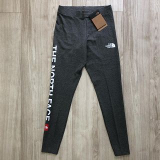 ザノースフェイス(THE NORTH FACE)の【新作】海外限定　TNF ノースフェイス　ボックスロゴ レギンス　グレー　M(レギンス/スパッツ)