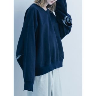 サンシー(SUNSEA)のstein / DIVIDE SLEEVE V NECK SWEAT LS(スウェット)