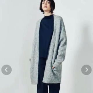 アクネ(ACNE)のacne studios ニットカーディガン ライトグレー　XS(カーディガン)