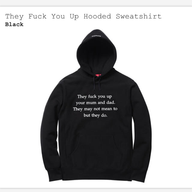 they fuck you up hooded sweatshirt