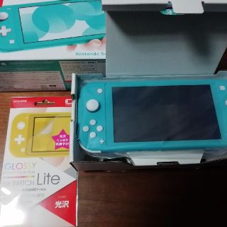 ニンテンドースイッチ(Nintendo Switch)のNintendo Switch  Lite ターコイズ　おまけ付き(家庭用ゲーム機本体)